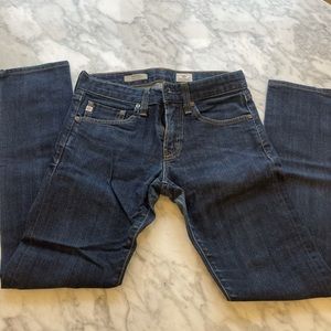 AG Adriano Goldschmeid dark wash denim jeans, skinny, 
Size 28 x 30